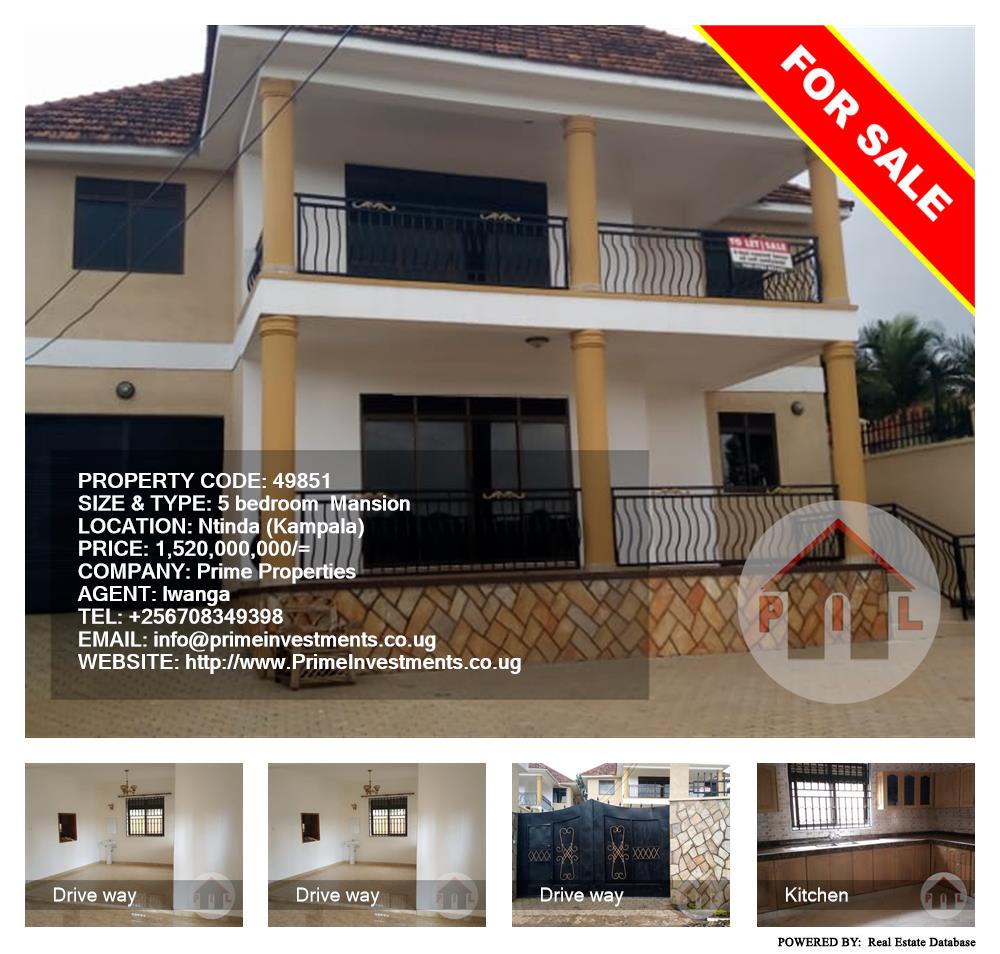 5 bedroom Mansion  for sale in Ntinda Kampala Uganda, code: 49851