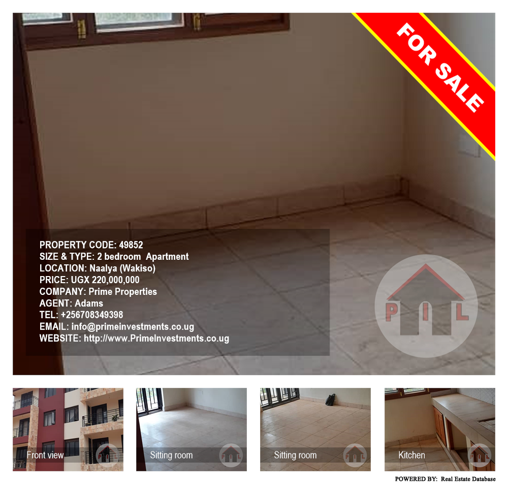 2 bedroom Apartment  for sale in Naalya Wakiso Uganda, code: 49852