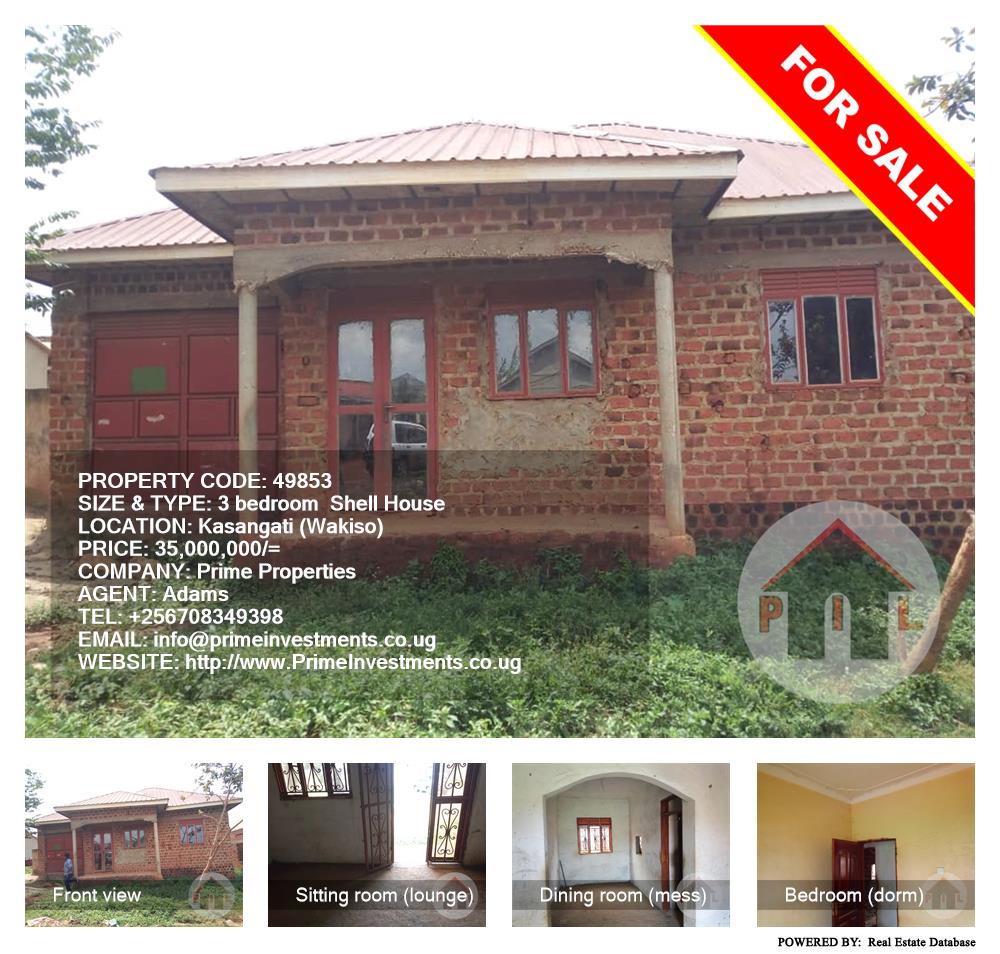 3 bedroom Shell House  for sale in Kasangati Wakiso Uganda, code: 49853