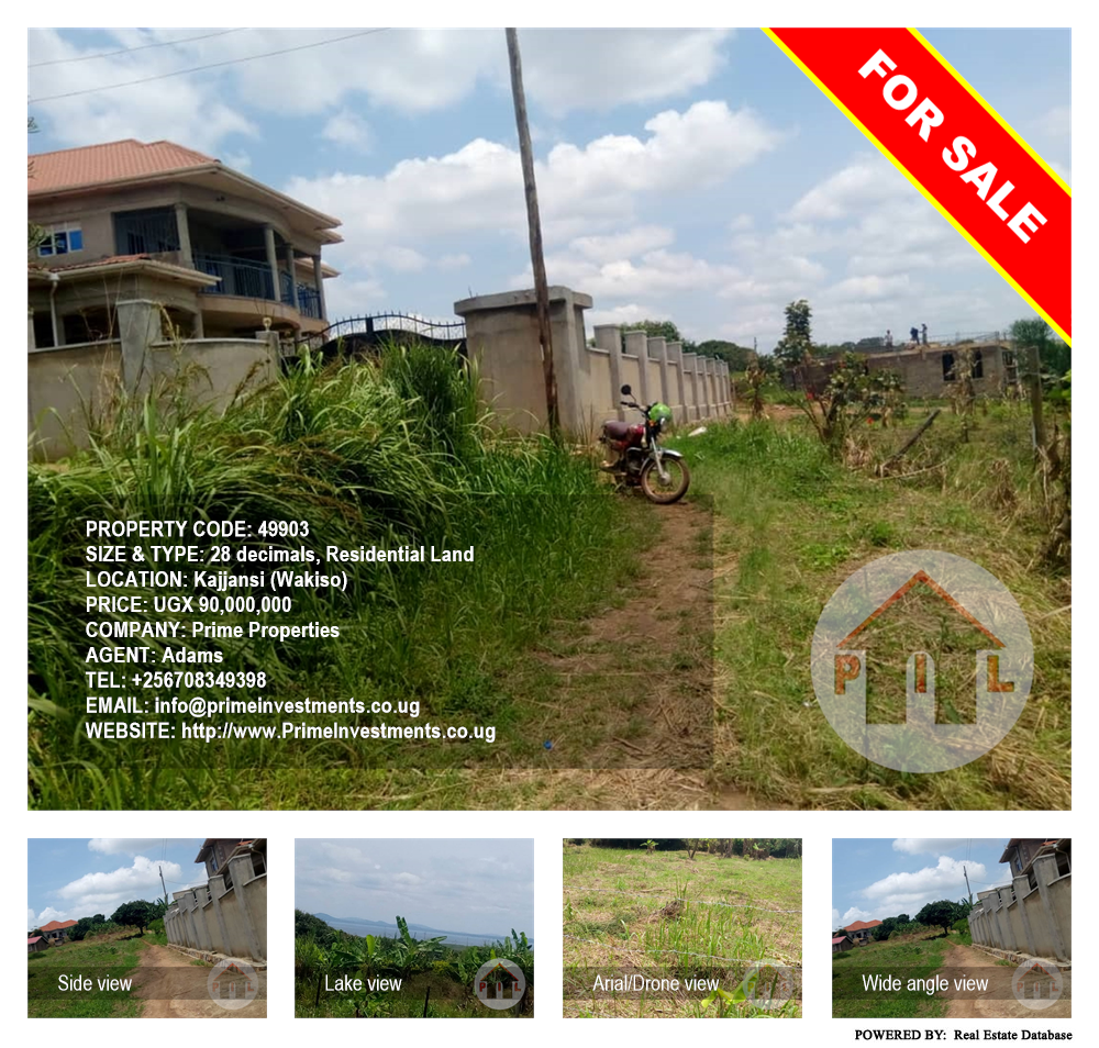 Residential Land  for sale in Kajjansi Wakiso Uganda, code: 49903