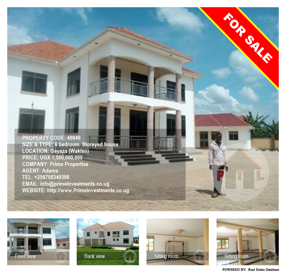 6 bedroom Storeyed house  for sale in Gayaza Wakiso Uganda, code: 49949