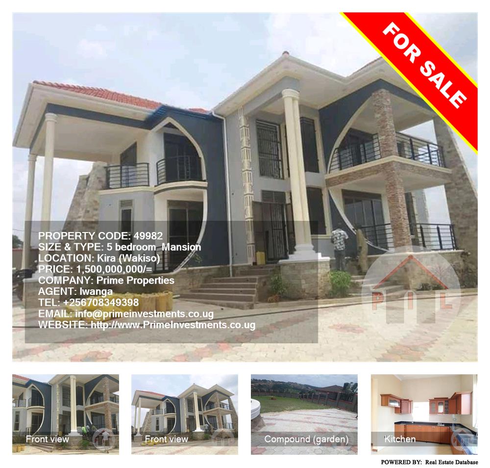5 bedroom Mansion  for sale in Kira Wakiso Uganda, code: 49982