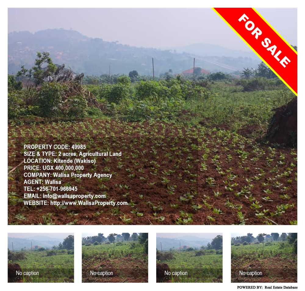 Agricultural Land  for sale in Kitende Wakiso Uganda, code: 49985