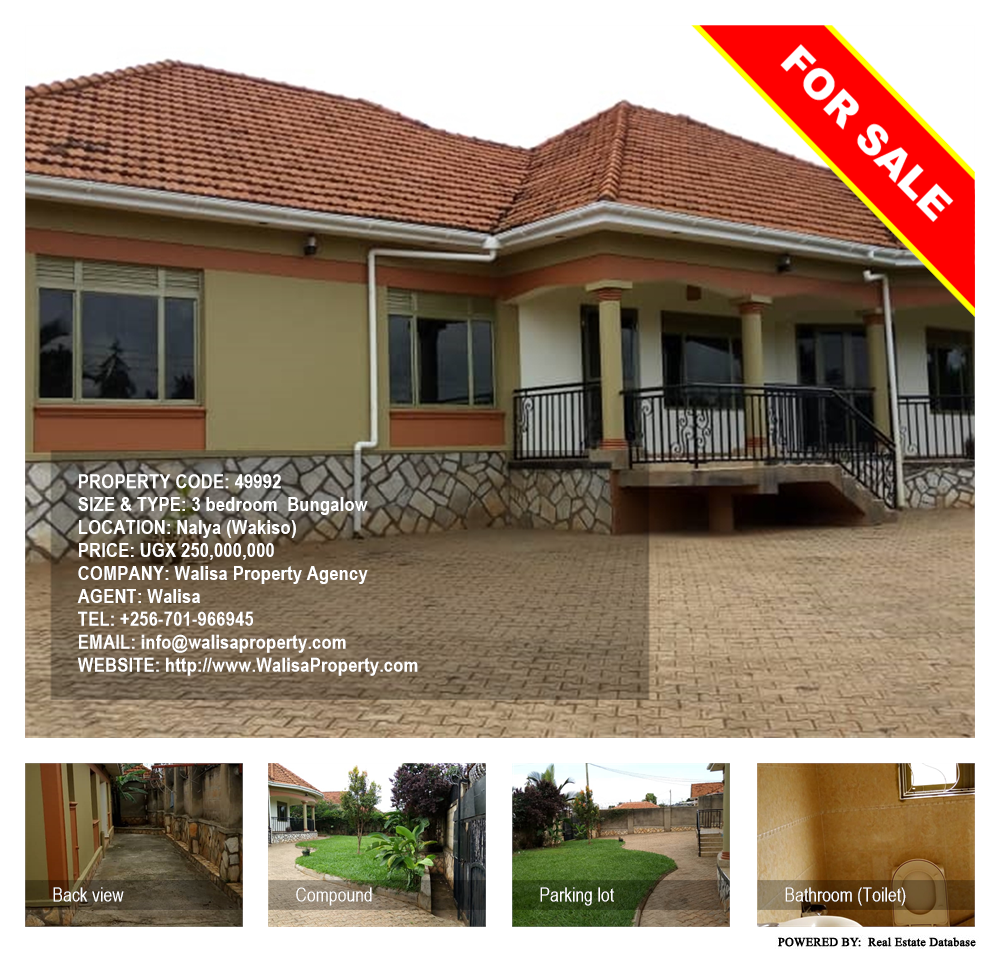 3 bedroom Bungalow  for sale in Naalya Wakiso Uganda, code: 49992