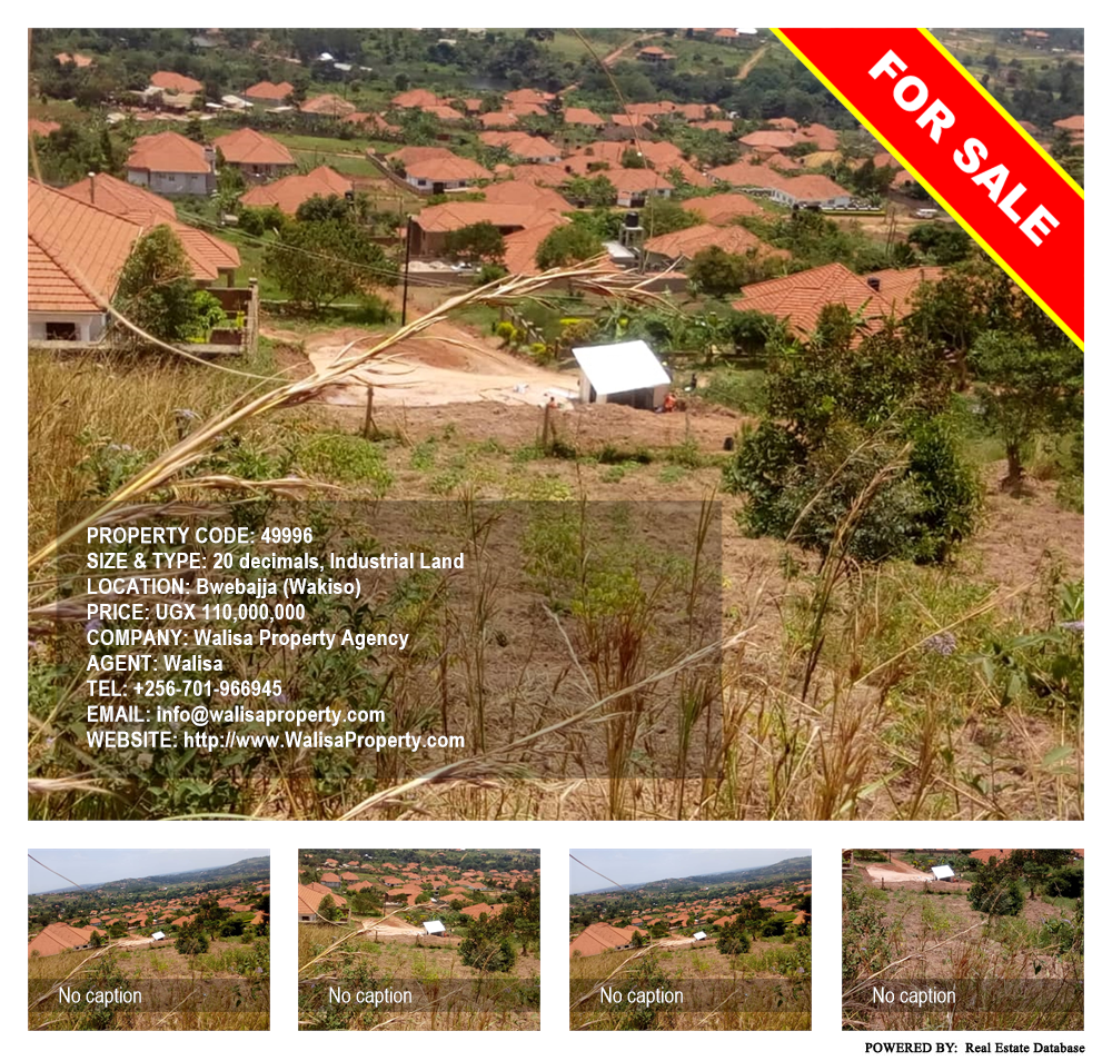 Industrial Land  for sale in Bwebajja Wakiso Uganda, code: 49996