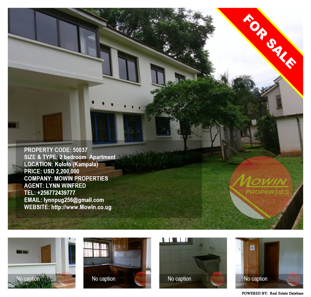 2 bedroom Apartment  for sale in Kololo Kampala Uganda, code: 50037