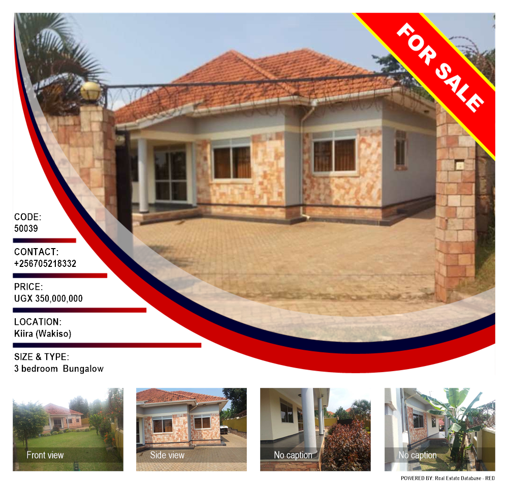 3 bedroom Bungalow  for sale in Kira Wakiso Uganda, code: 50039
