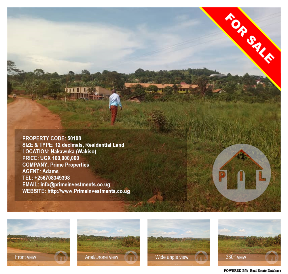 Residential Land  for sale in Nakawuka Wakiso Uganda, code: 50108