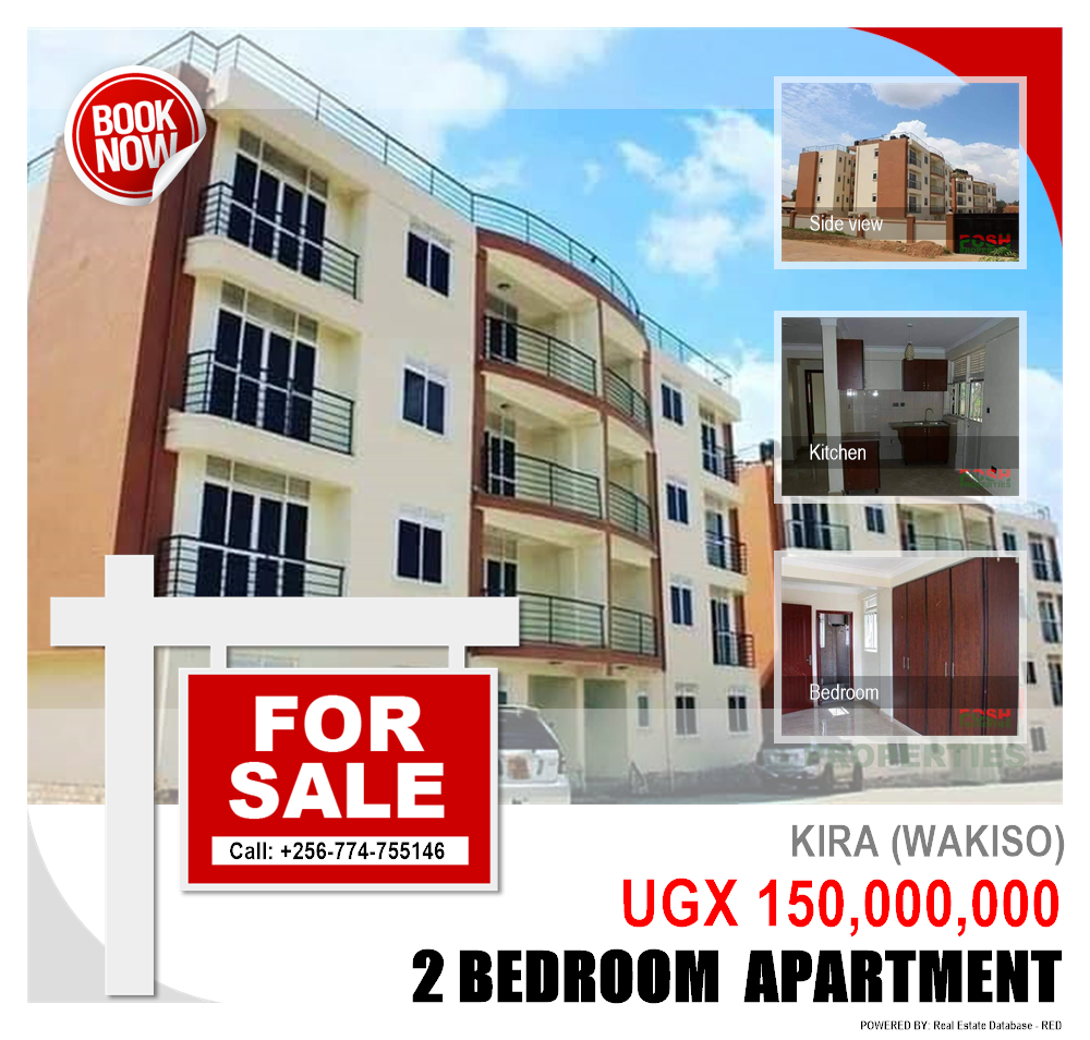 2 bedroom Apartment  for sale in Kira Wakiso Uganda, code: 50229