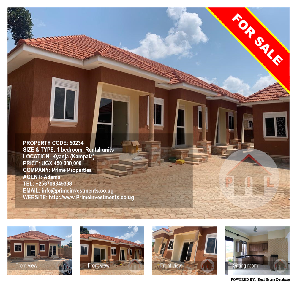 1 bedroom Rental units  for sale in Kyanja Kampala Uganda, code: 50234