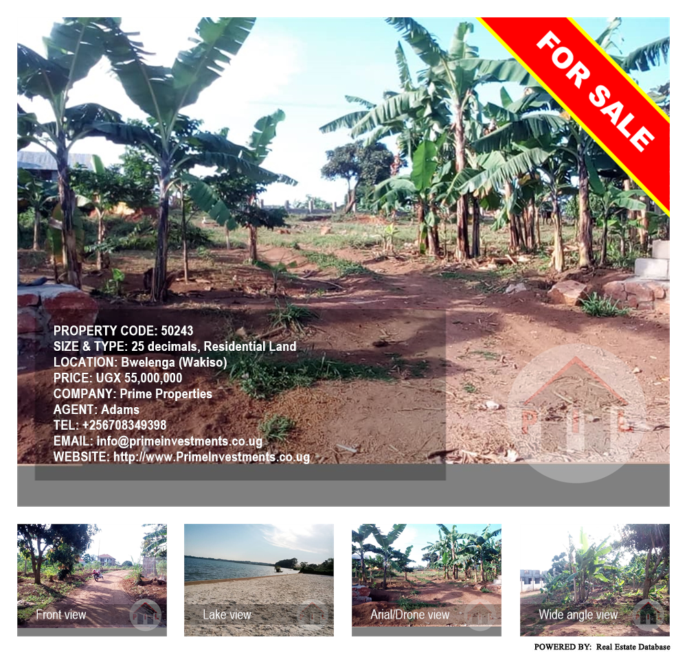 Residential Land  for sale in Bwelenga Wakiso Uganda, code: 50243