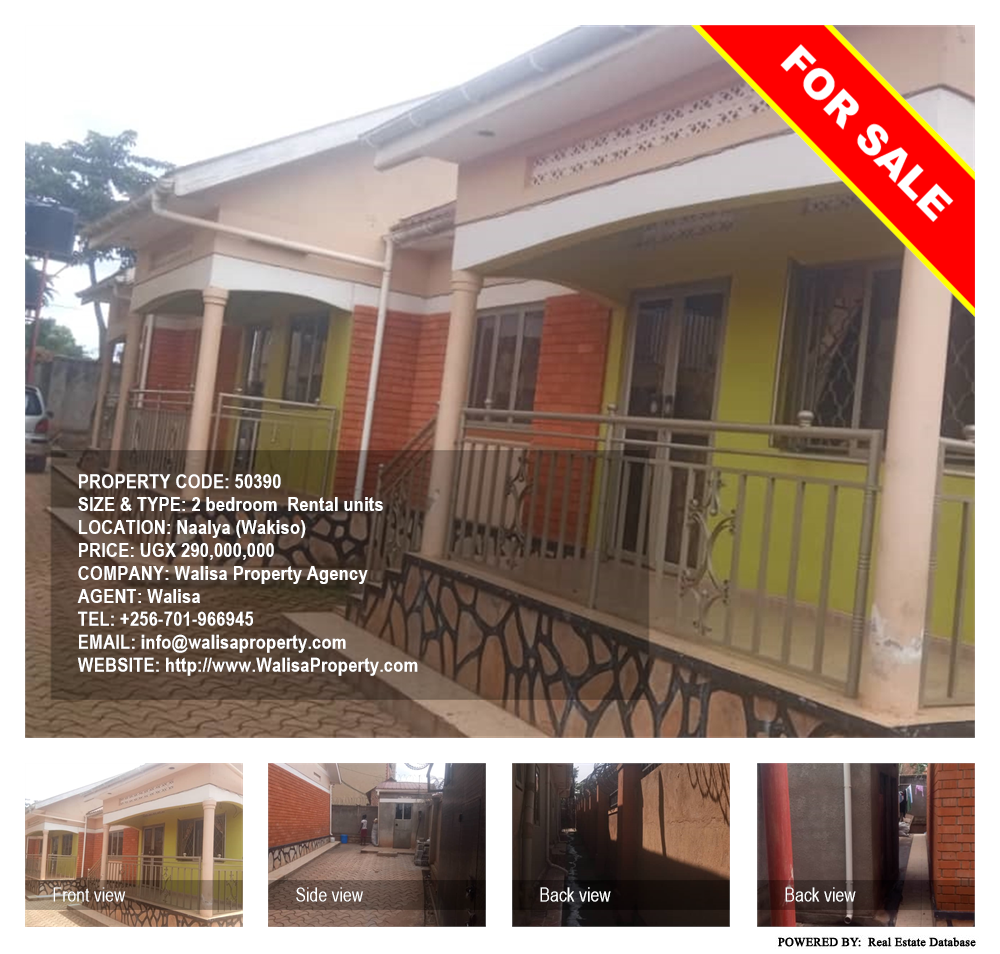 2 bedroom Rental units  for sale in Naalya Wakiso Uganda, code: 50390