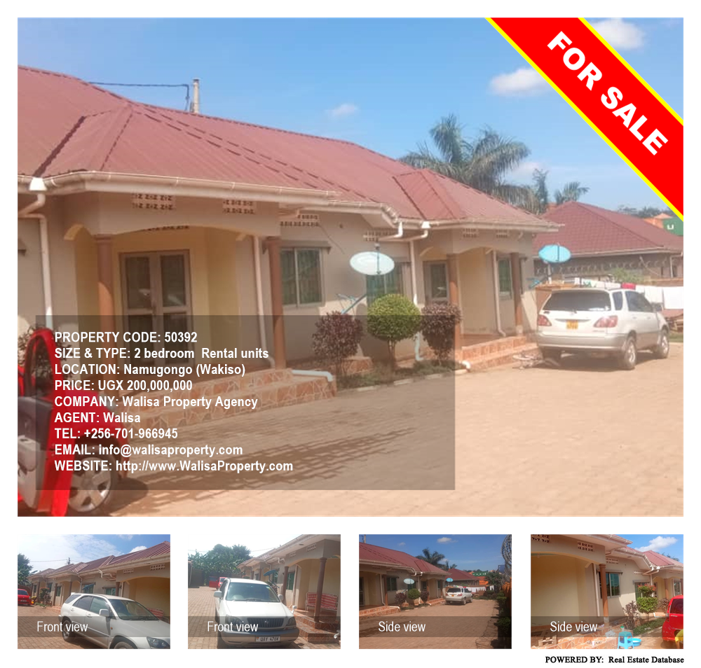 2 bedroom Rental units  for sale in Namugongo Wakiso Uganda, code: 50392
