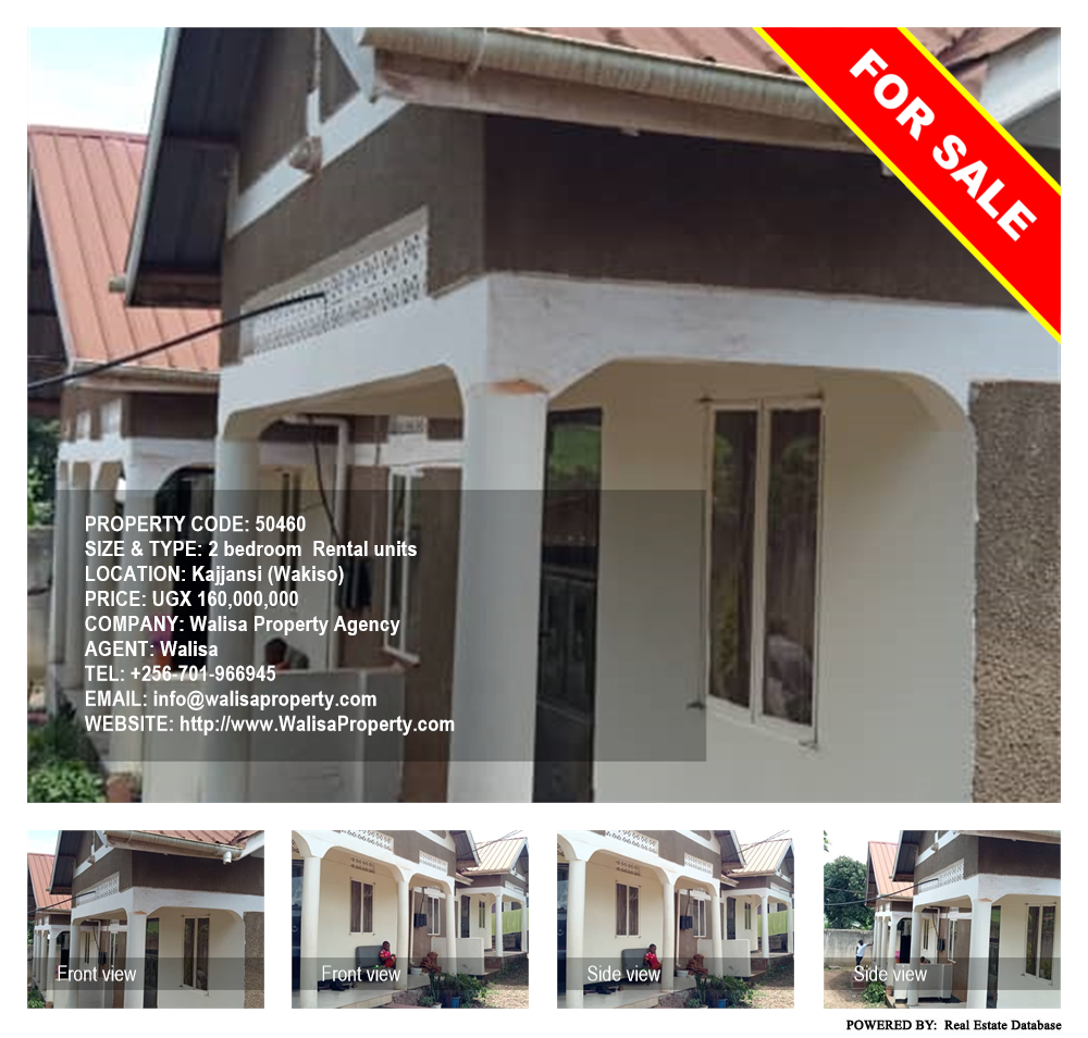 2 bedroom Rental units  for sale in Kajjansi Wakiso Uganda, code: 50460