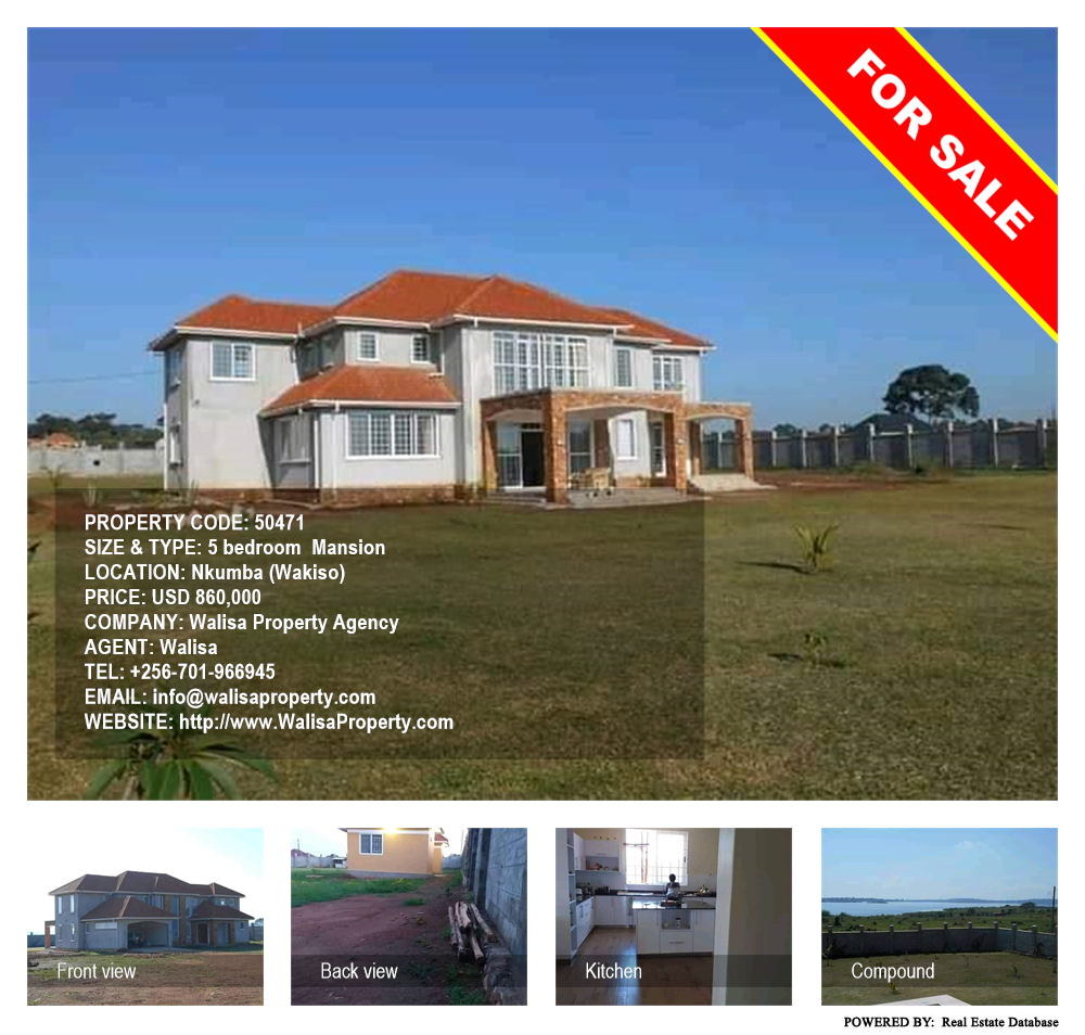 5 bedroom Mansion  for sale in Nkumba Wakiso Uganda, code: 50471