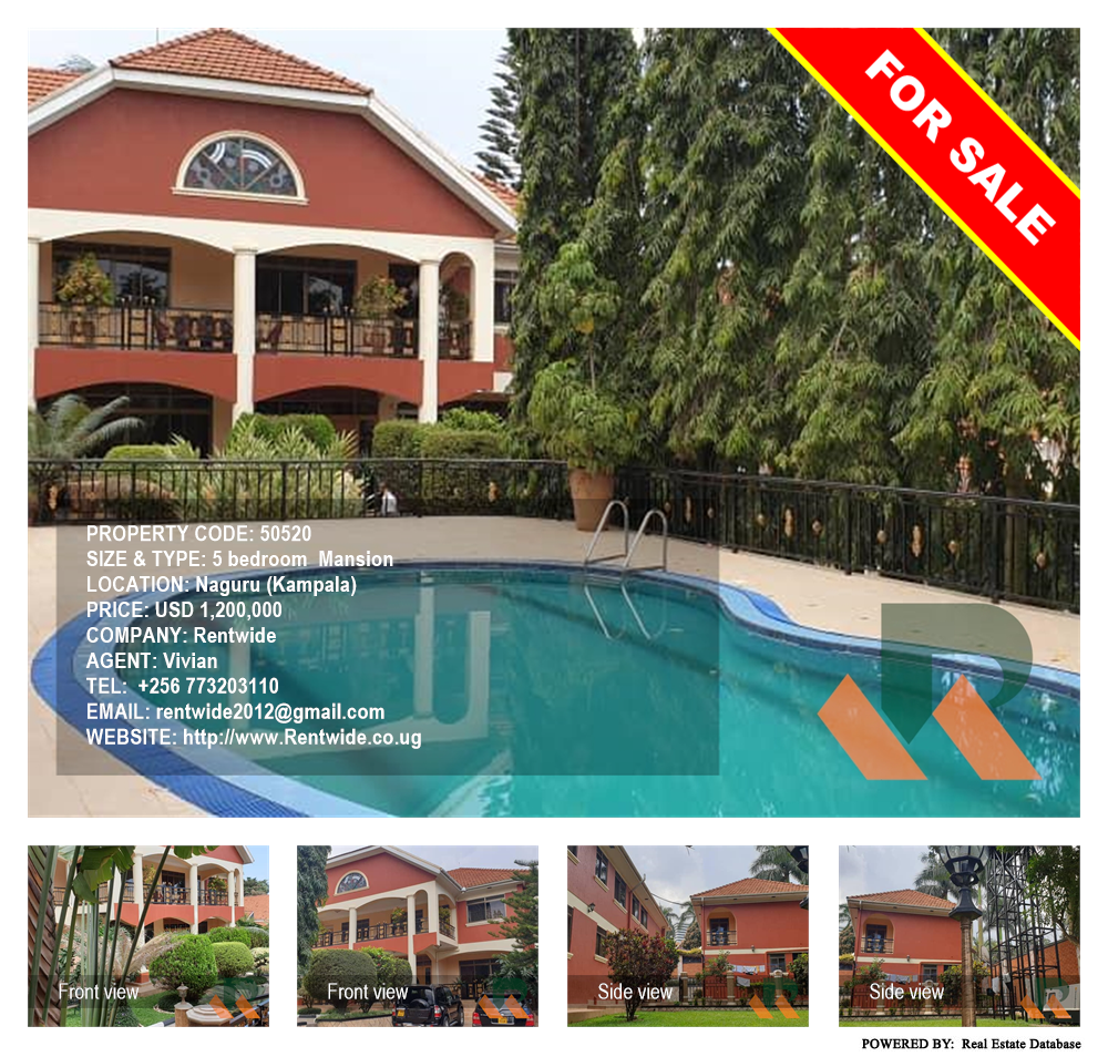 5 bedroom Mansion  for sale in Naguru Kampala Uganda, code: 50520