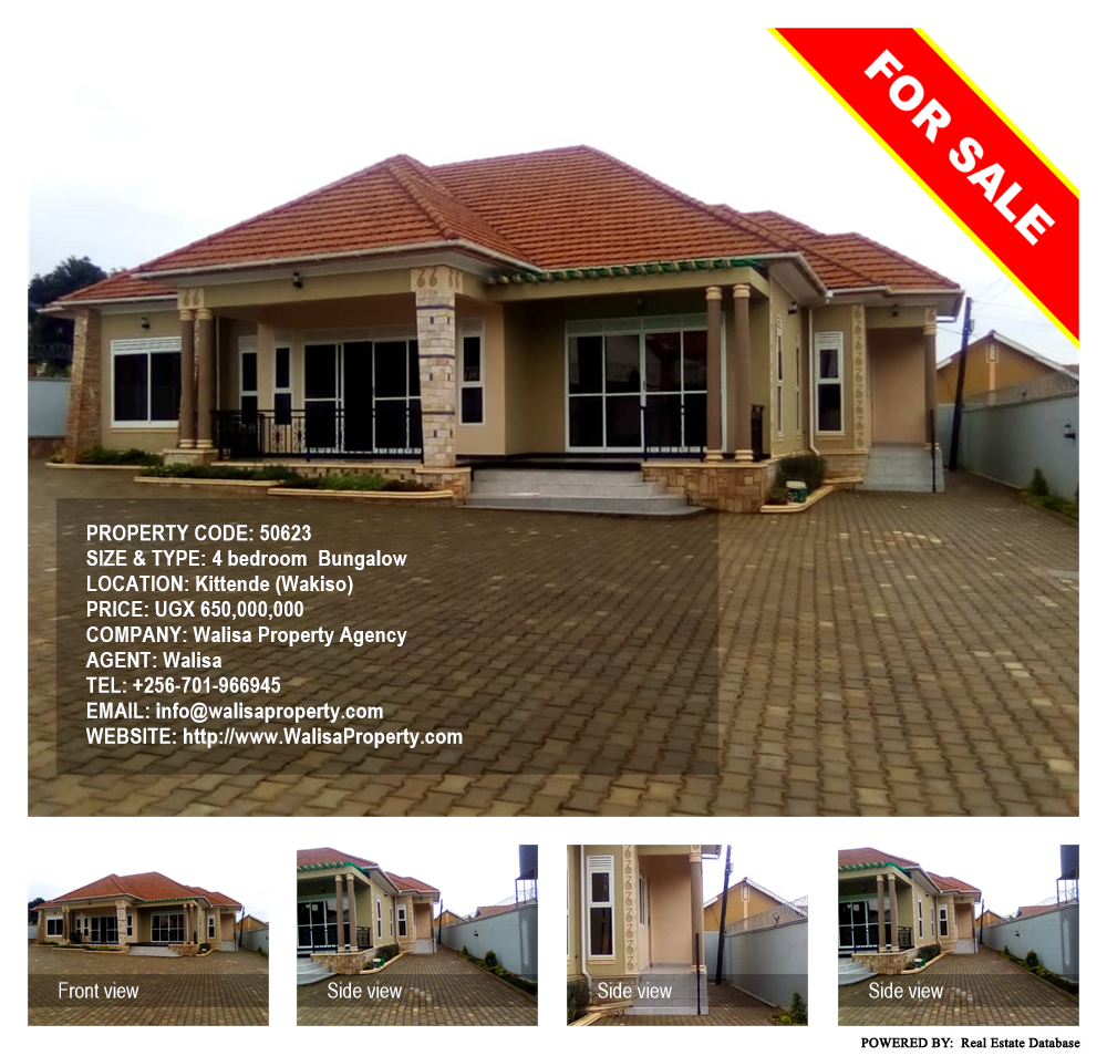 4 bedroom Bungalow  for sale in Kitende Wakiso Uganda, code: 50623