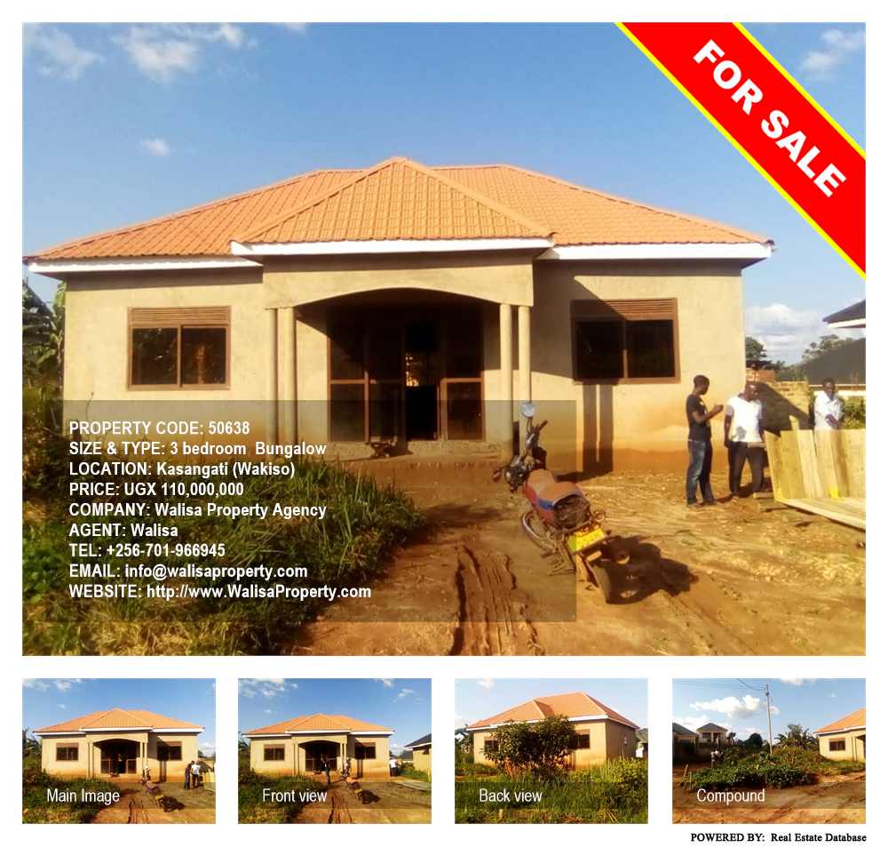 3 bedroom Bungalow  for sale in Kasangati Wakiso Uganda, code: 50638