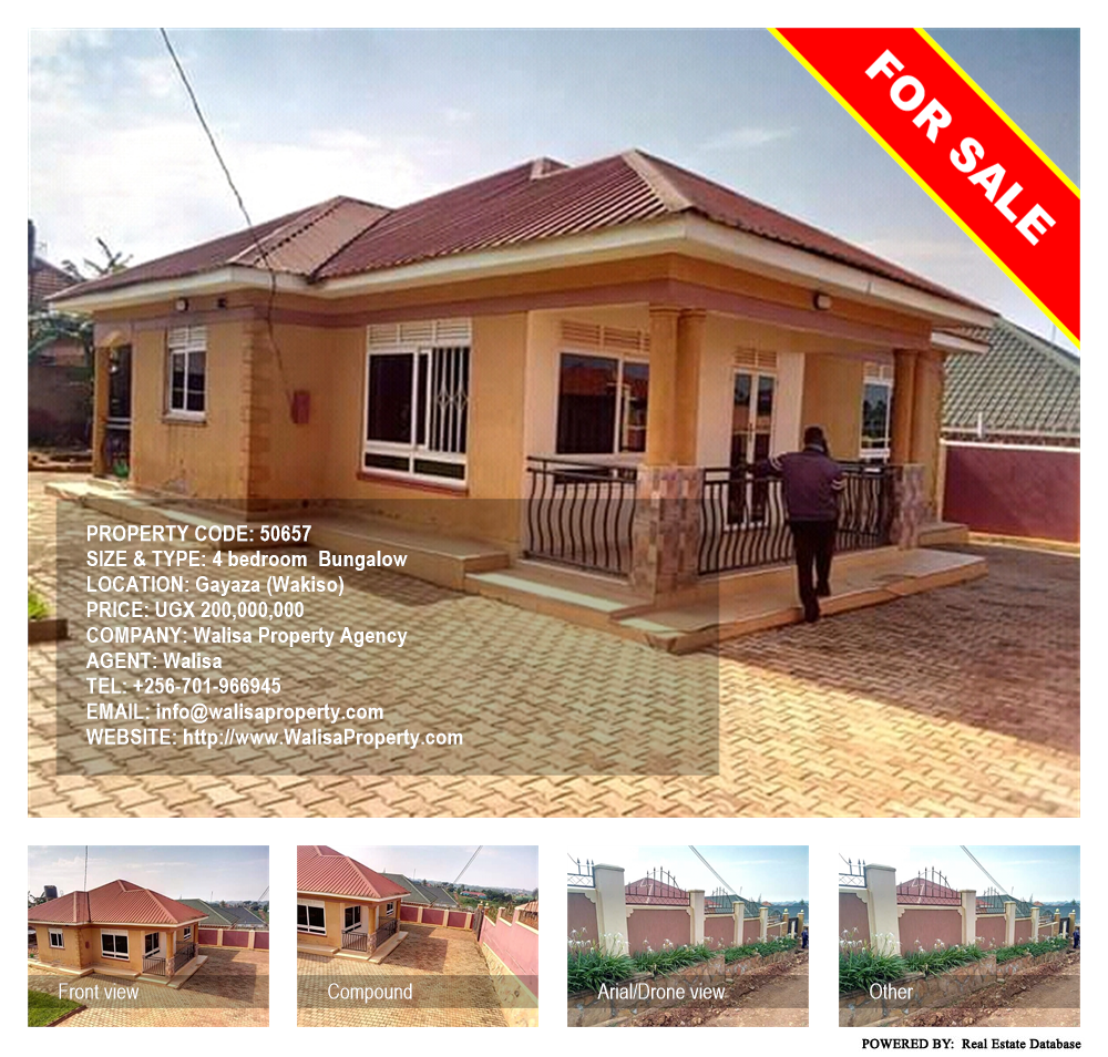 4 bedroom Bungalow  for sale in Gayaza Wakiso Uganda, code: 50657