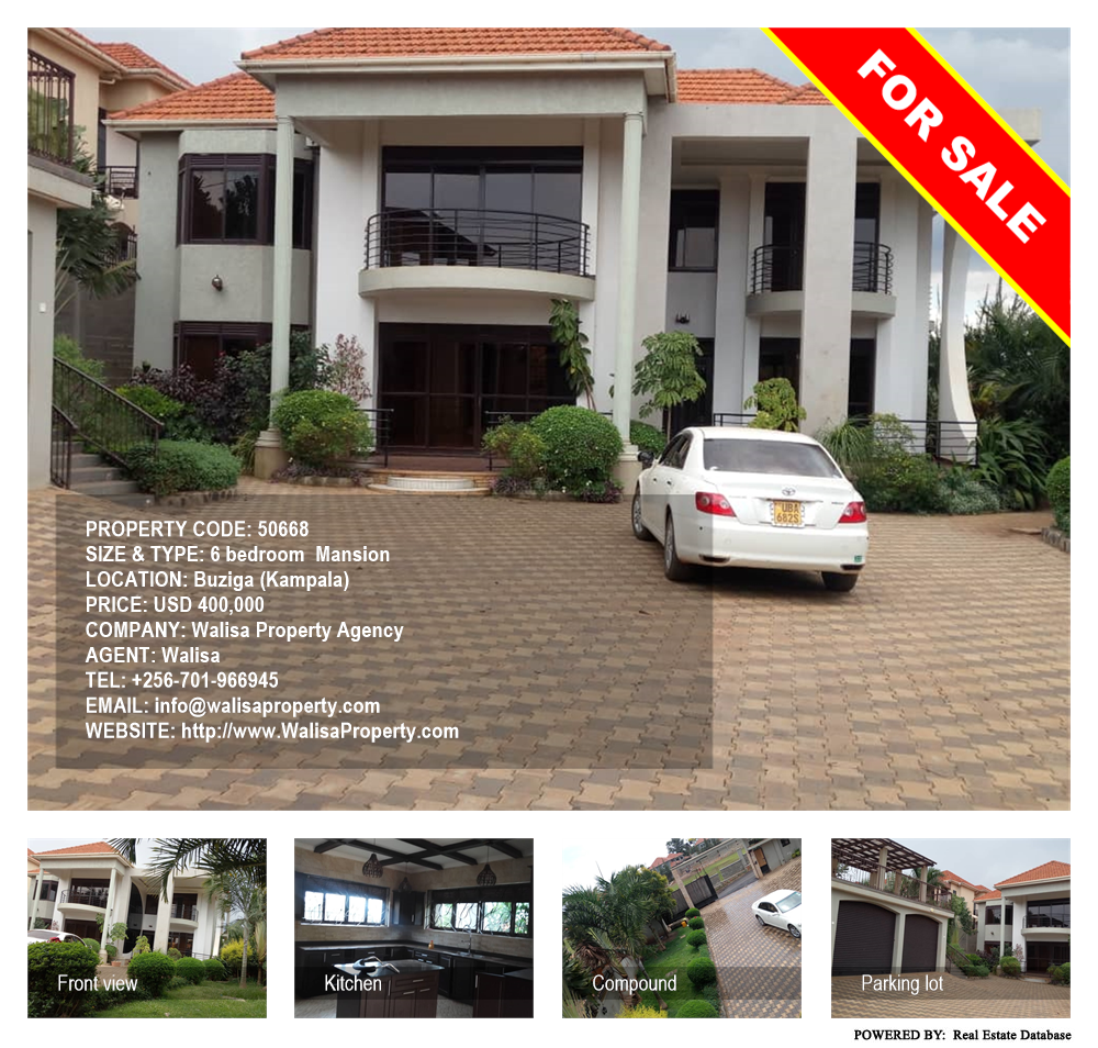 6 bedroom Mansion  for sale in Buziga Kampala Uganda, code: 50668