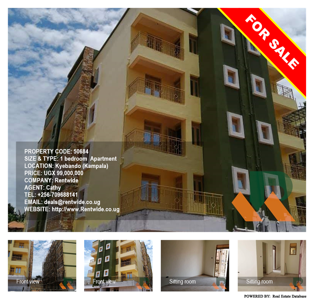 1 bedroom Apartment  for sale in Kyebando Kampala Uganda, code: 50684