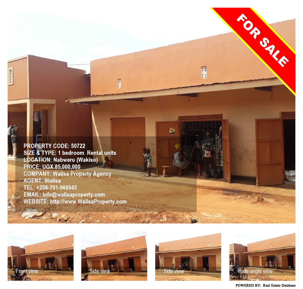 1 bedroom Rental units  for sale in Nabwelu Wakiso Uganda, code: 50722