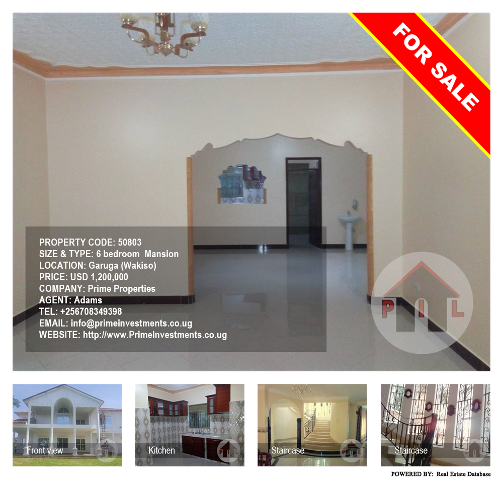 6 bedroom Mansion  for sale in Garuga Wakiso Uganda, code: 50803