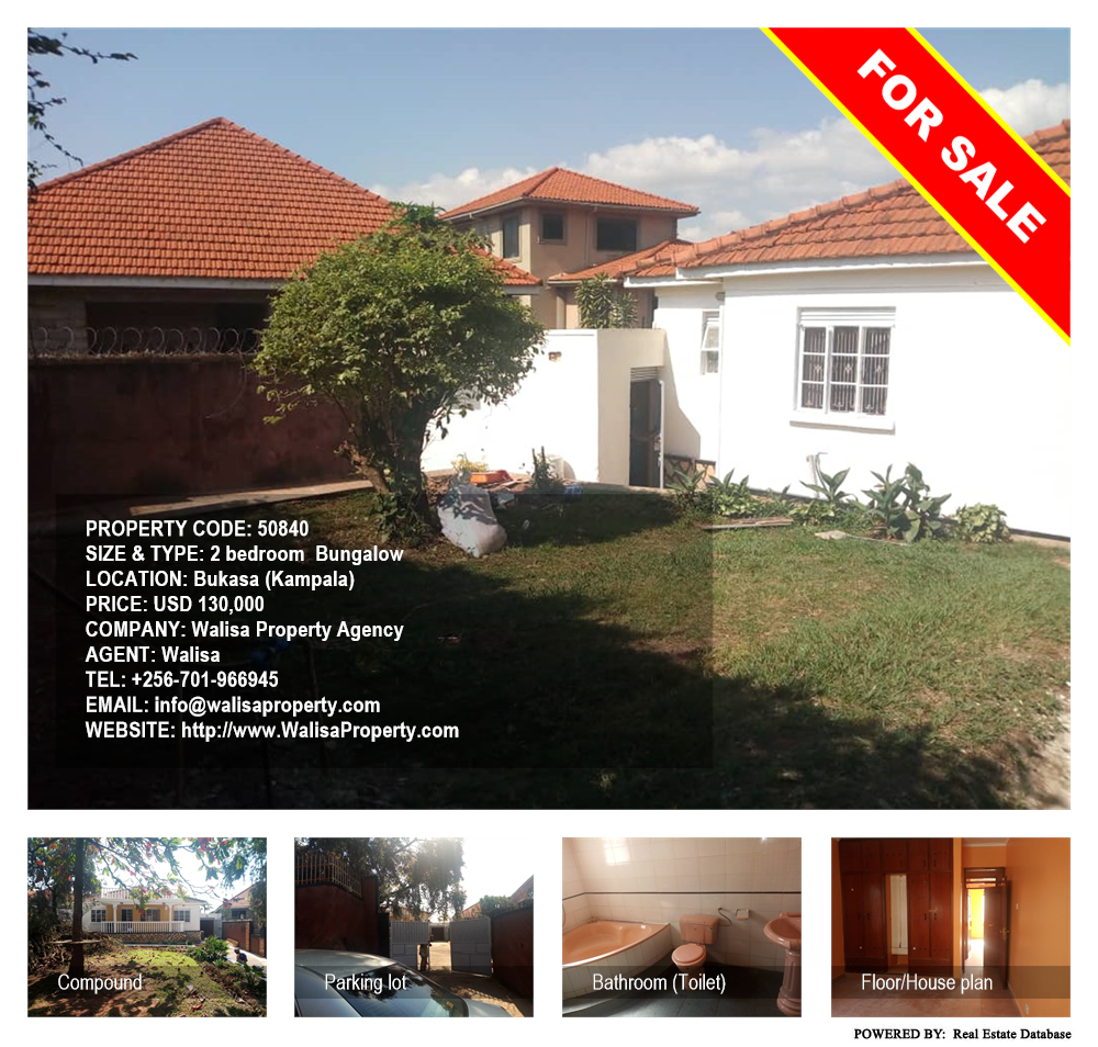 2 bedroom Bungalow  for sale in Bukasa Kampala Uganda, code: 50840