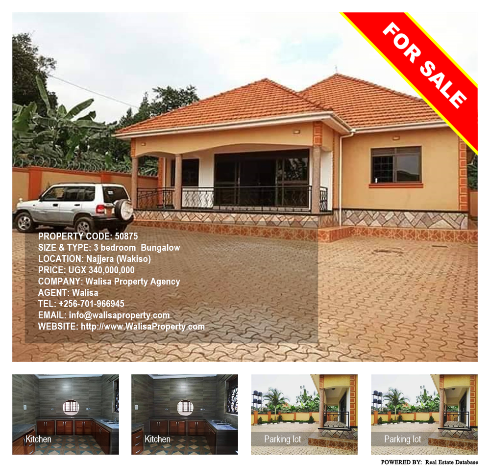 3 bedroom Bungalow  for sale in Najjera Wakiso Uganda, code: 50875