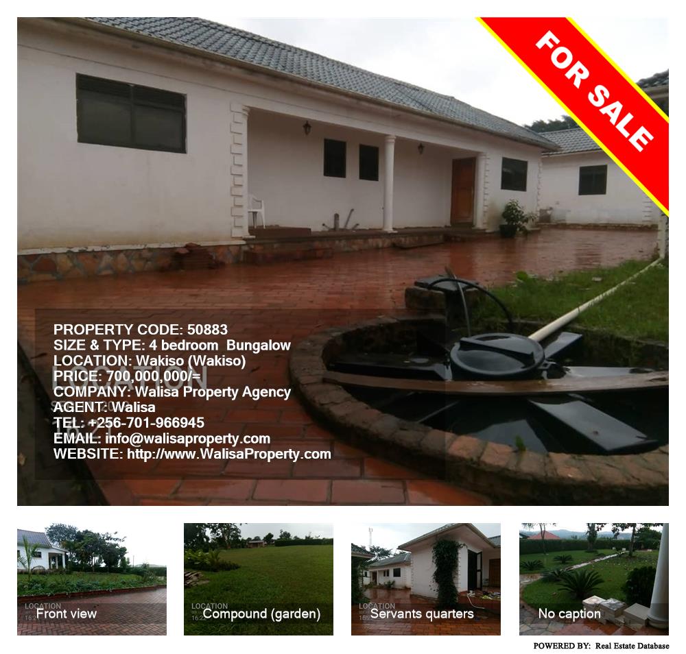 4 bedroom Bungalow  for sale in Wakisotowncenter Wakiso Uganda, code: 50883