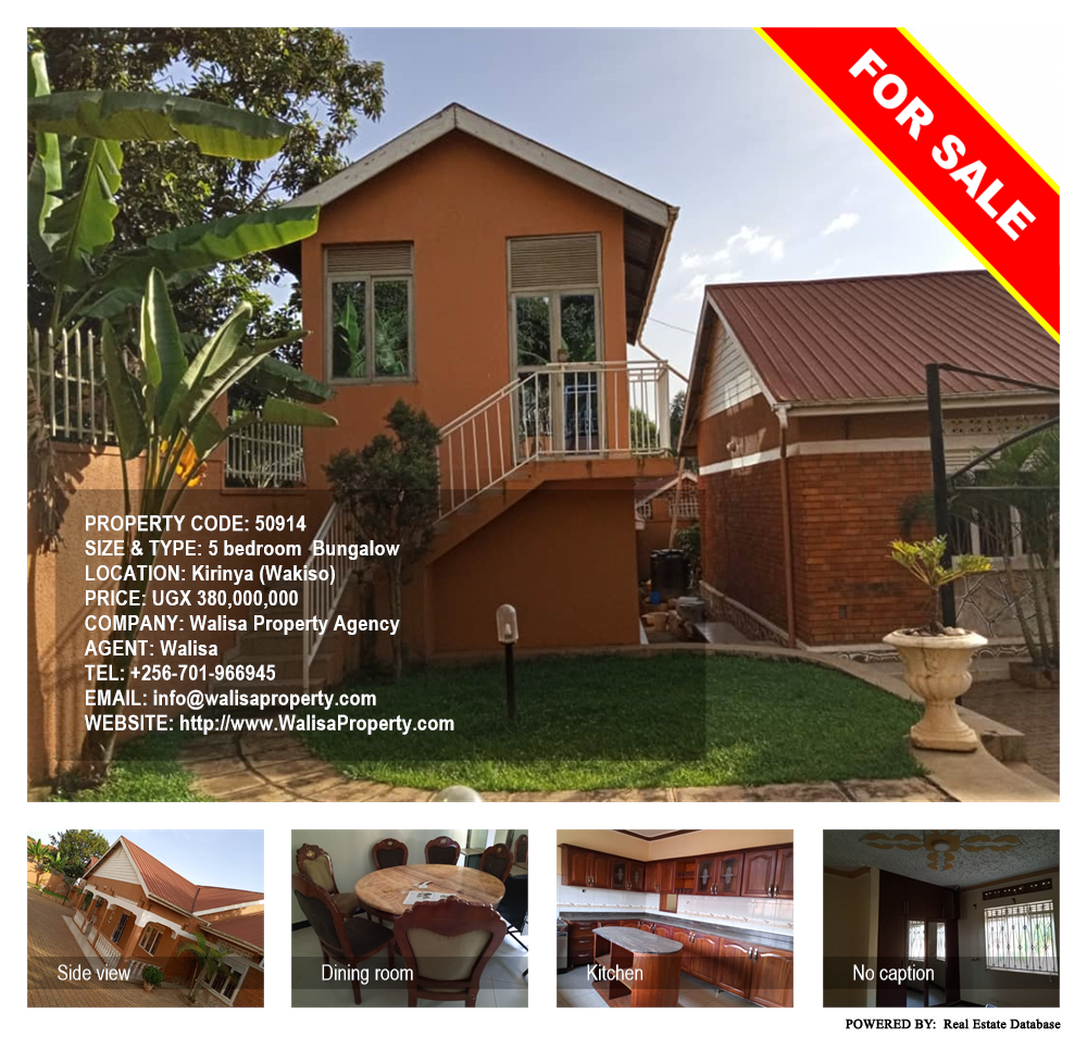 5 bedroom Bungalow  for sale in Kirinya Wakiso Uganda, code: 50914