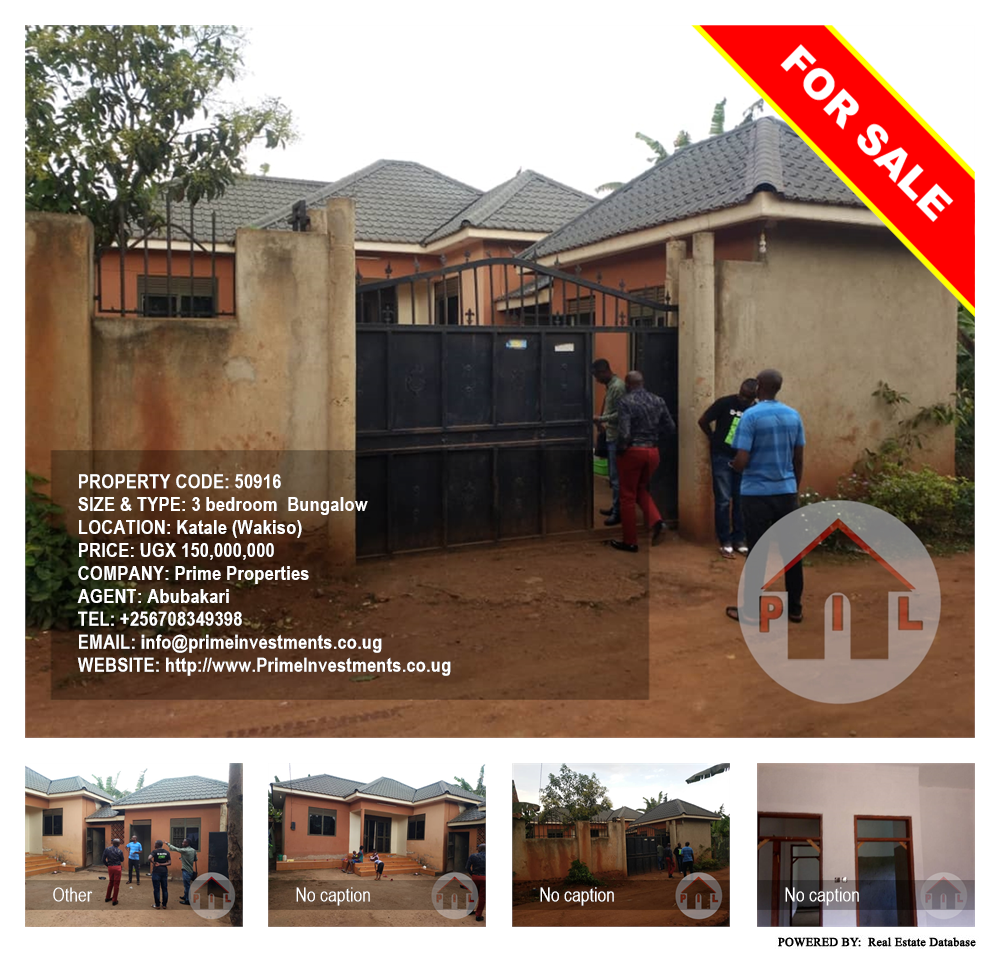 3 bedroom Bungalow  for sale in Katale Wakiso Uganda, code: 50916