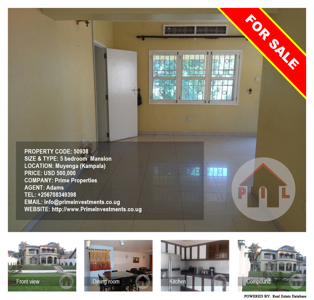 5 bedroom Mansion  for sale in Muyenga Kampala Uganda, code: 50938