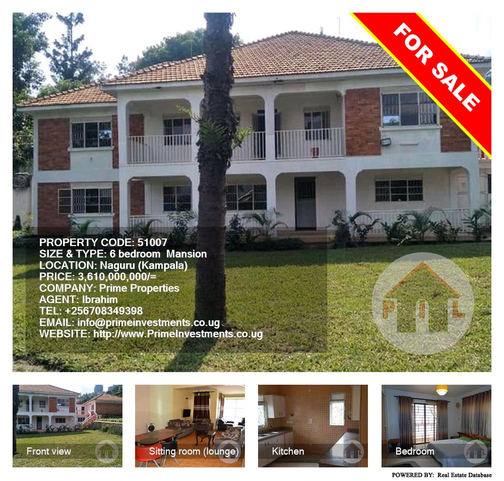 6 bedroom Mansion  for sale in Naguru Kampala Uganda, code: 51007