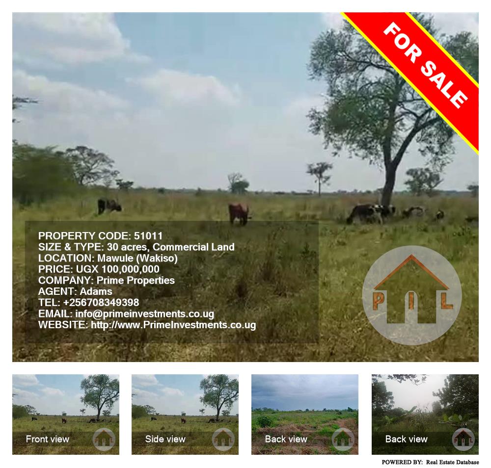 Commercial Land  for sale in Mawule Wakiso Uganda, code: 51011