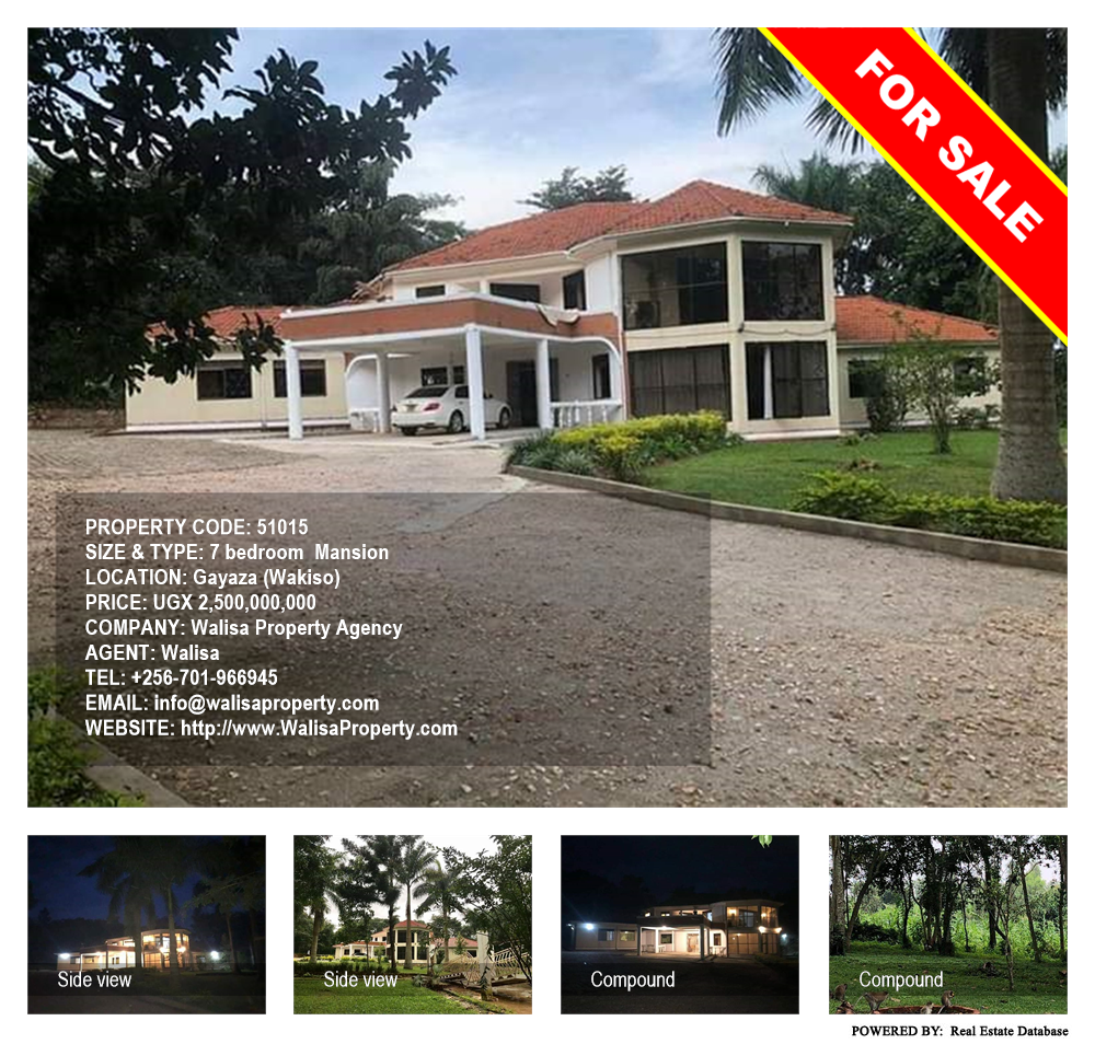 7 bedroom Mansion  for sale in Gayaza Wakiso Uganda, code: 51015
