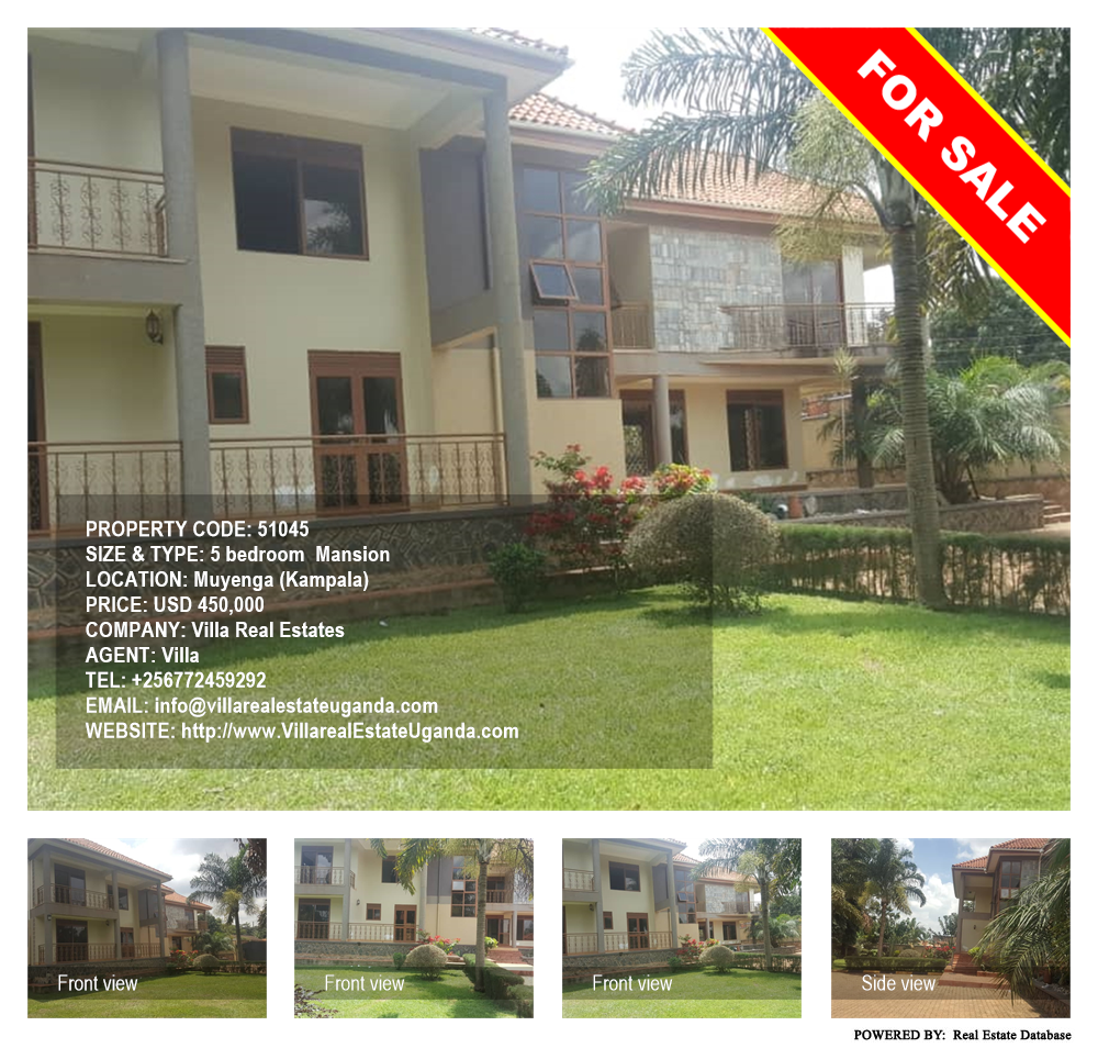 5 bedroom Mansion  for sale in Muyenga Kampala Uganda, code: 51045