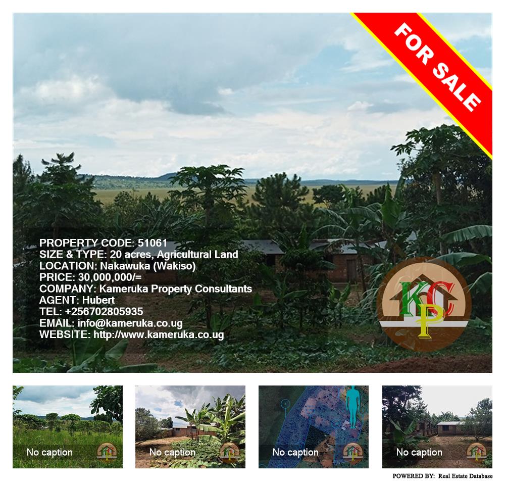 Agricultural Land  for sale in Nakawuka Wakiso Uganda, code: 51061