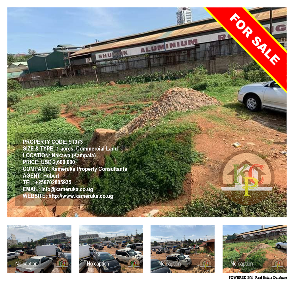 Commercial Land  for sale in Nakawa Kampala Uganda, code: 51073