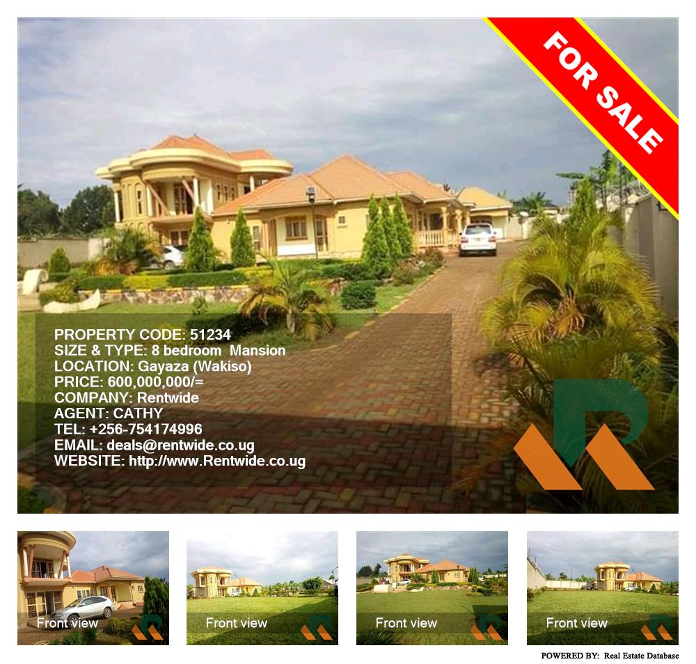 8 bedroom Mansion  for sale in Gayaza Wakiso Uganda, code: 51234