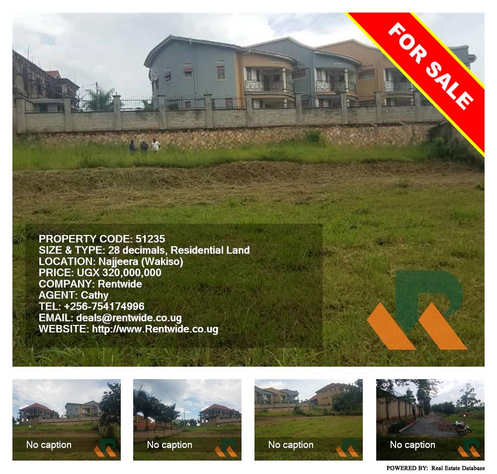 Residential Land  for sale in Najjera Wakiso Uganda, code: 51235