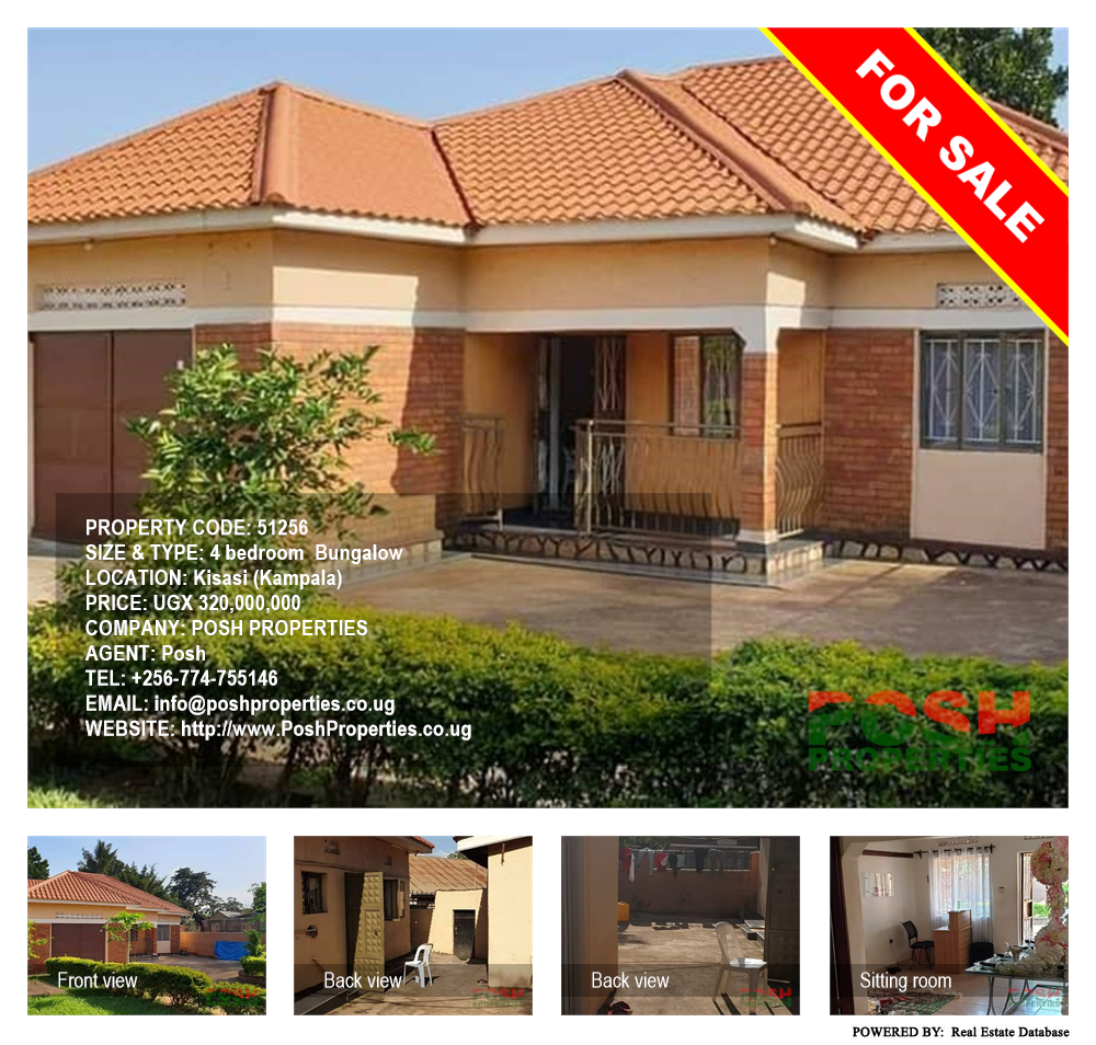 4 bedroom Bungalow  for sale in Kisaasi Kampala Uganda, code: 51256