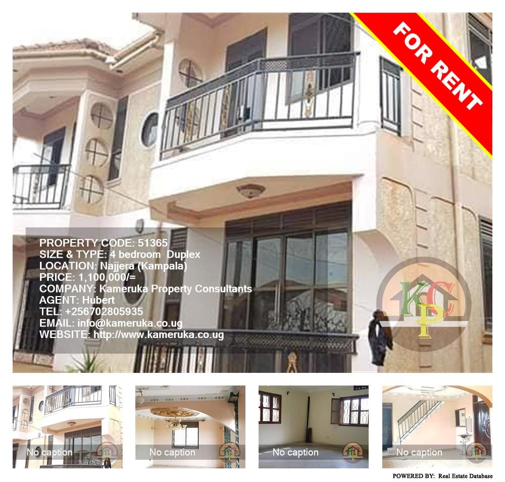 4 bedroom Duplex  for rent in Najjera Kampala Uganda, code: 51365