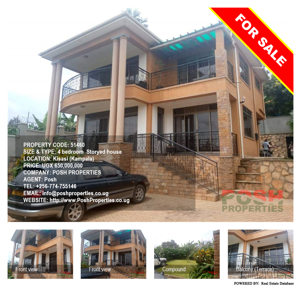 4 bedroom Storeyed house  for sale in Kisaasi Kampala Uganda, code: 51460