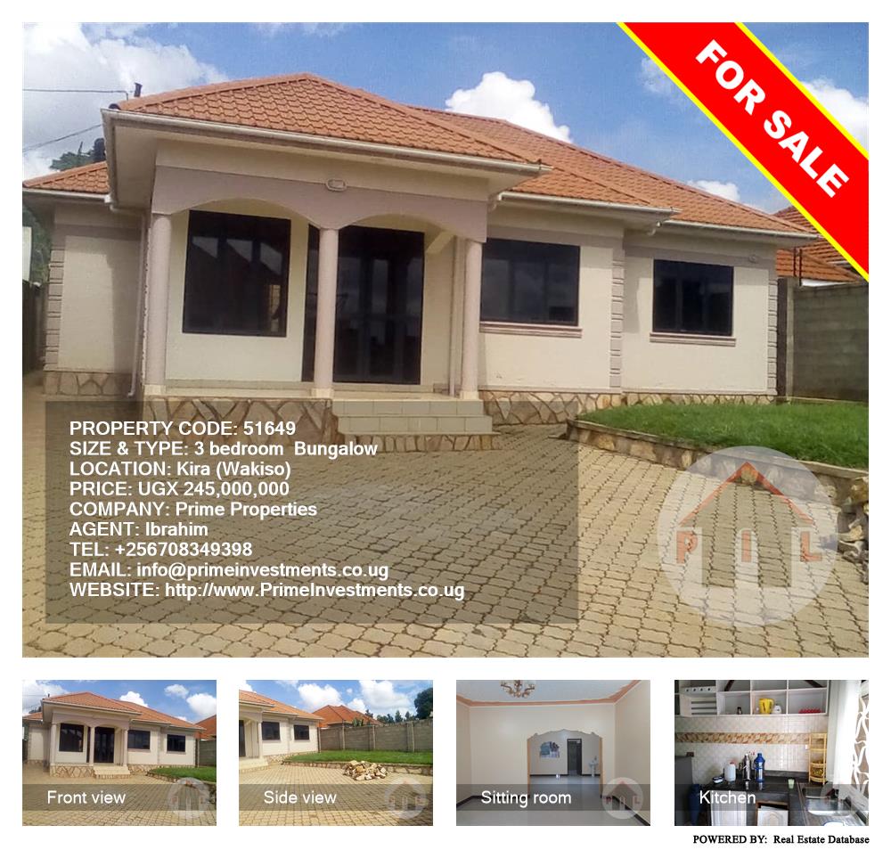 3 bedroom Bungalow  for sale in Kira Wakiso Uganda, code: 51649