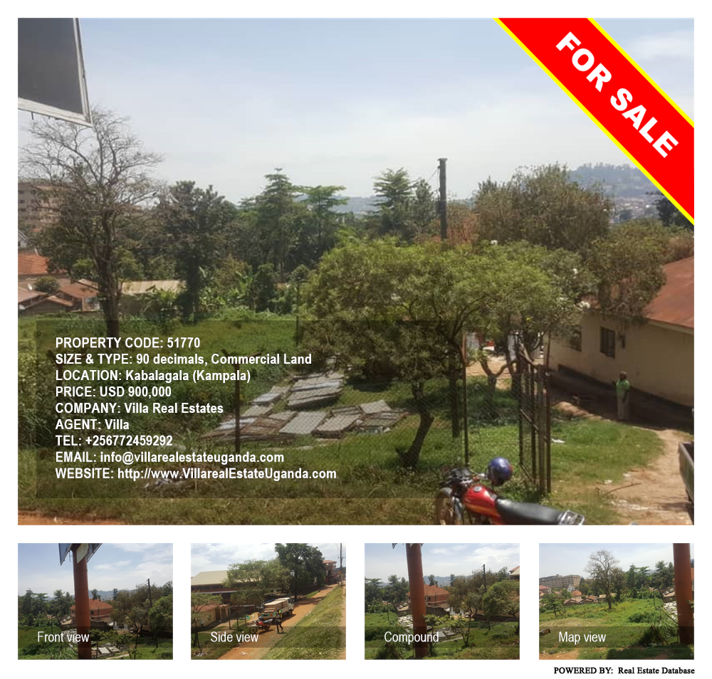 Commercial Land  for sale in Kabalagala Kampala Uganda, code: 51770