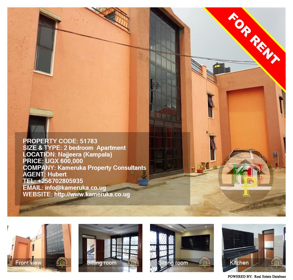 2 bedroom Apartment  for rent in Najjera Kampala Uganda, code: 51783