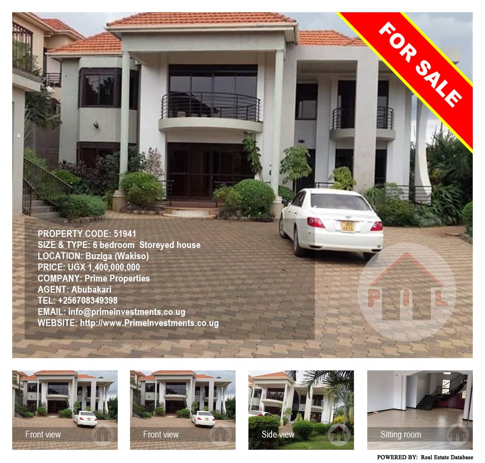 6 bedroom Storeyed house  for sale in Buziga Wakiso Uganda, code: 51941