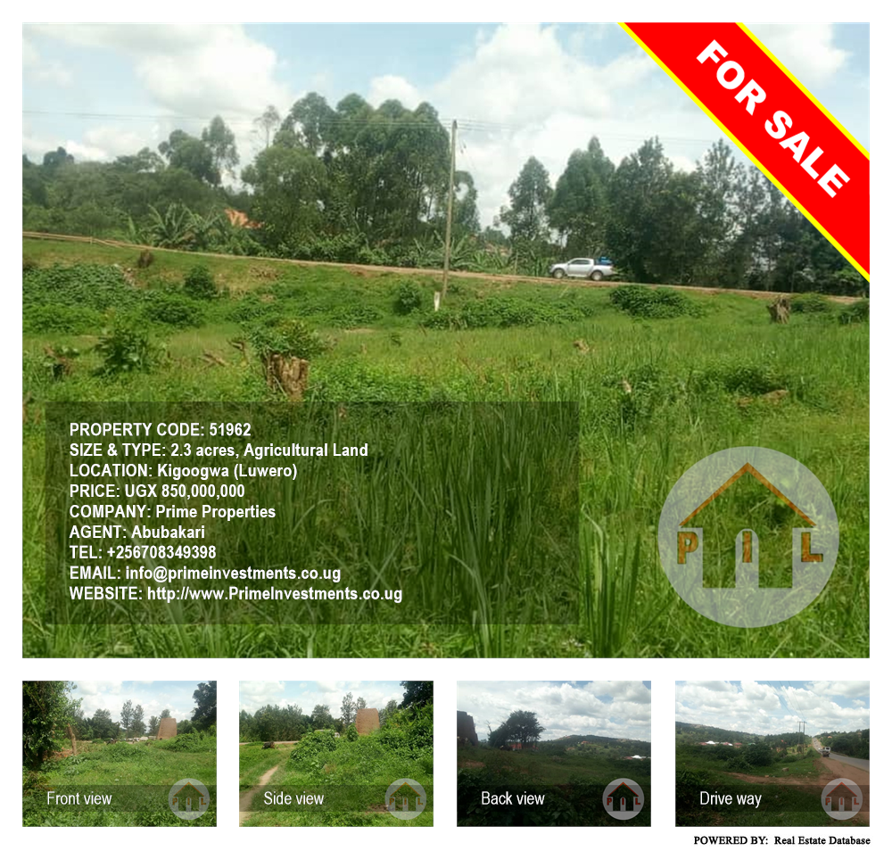Agricultural Land  for sale in Kigoogwa Luweero Uganda, code: 51962