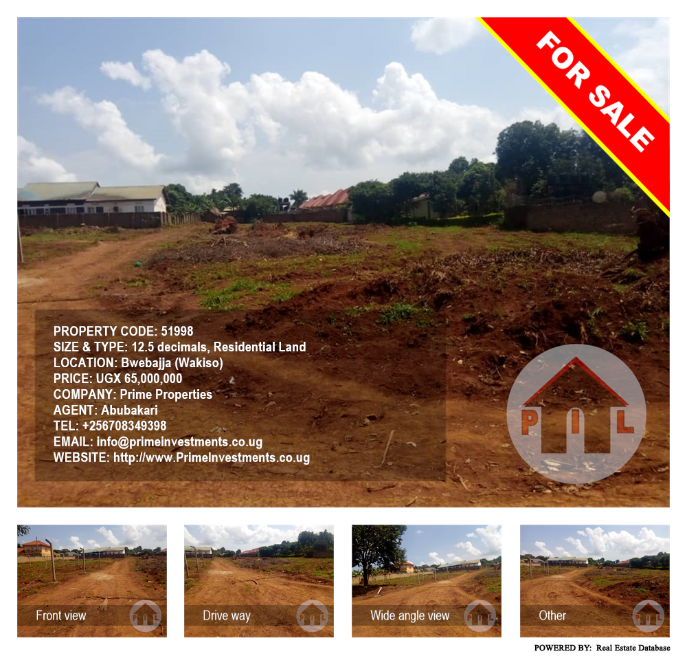 Residential Land  for sale in Bwebajja Wakiso Uganda, code: 51998